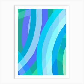 Rainbow Arch - Blue 1 Art Print