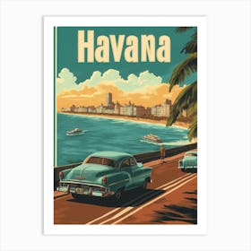 Aihrgdesign A Vintage Travel Poster Of Havana Featuring The I 502a67df Ce8d 480e 932d 95d140d8f5d0 1 Art Print