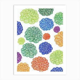 Chinese Broccoli Marker vegetable Art Print