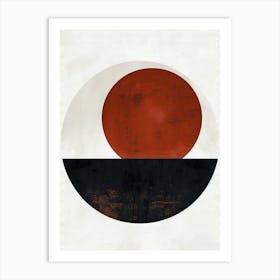 Ulm Abstract Flow - Minimalist Bauhaus Art Print