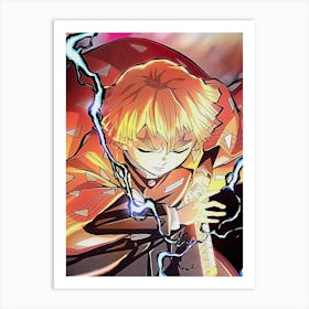 Demon Slayer Anime Poster 5 Art Print