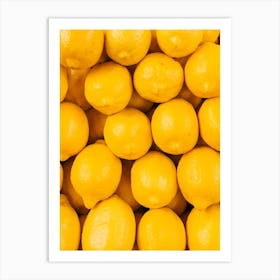 Yellow Lemons Art Print