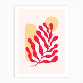 Red Seaweed Art Print