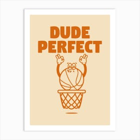 Retro Wall Art Retro Prints Home Decor Retro Print Illustration Dude Perfect Basketball Art Print Retro Home Decor Art Print