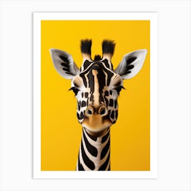 Giraffe Portrait Art Print