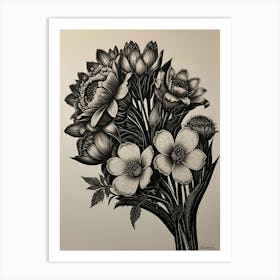 Bouquet Of Flowers 4 Art Print