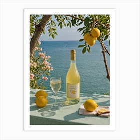 Lemons On The Table 1 Art Print