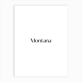 Montana city. Art Print