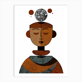 Man With A Ball In His Head Art Print