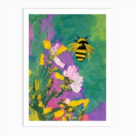 Lilac Bee Art Print