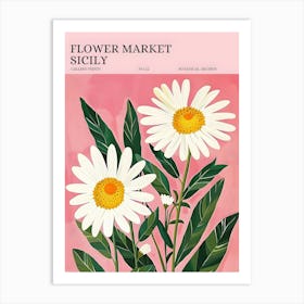 Flower Market Skelly Art Print