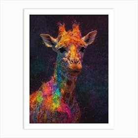 Giraffe Canvas Print 17 Art Print