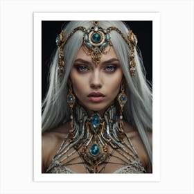 White Haired Majestic Art Print