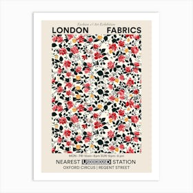 Poster Floral Oasis London Fabrics Floral Pattern 2 Art Print