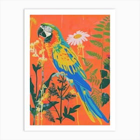 Spring Birds Macaw 2 Art Print