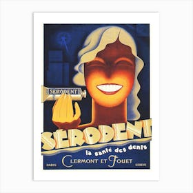 Toothpaste Vintage Advertisement Poster Art Print