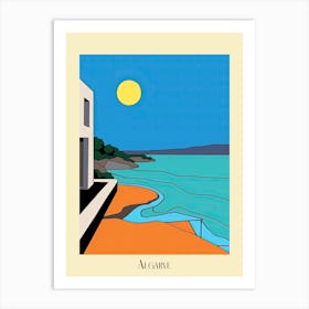 Poster Of Minimal Design Style Of Algarve, Portugal 4 Art Print
