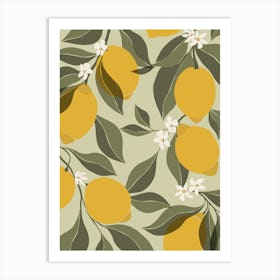 Lemons Art Print