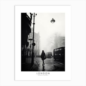 Poster Of London, Black And White Analogue Photograph 4 Art Print