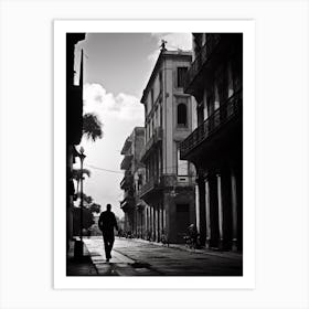 Palermo, Italy, Mediterranean Black And White Photography Analogue 1 Art Print