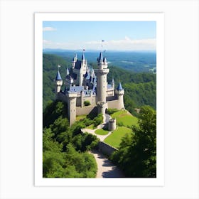 Castle On A Hill 1 Art Print