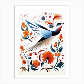 Scandinavian Bird Illustration Common Tern 1 Art Print