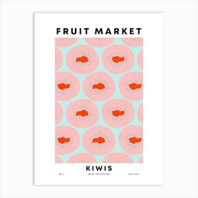 Kiwis Fruit Market Art Print