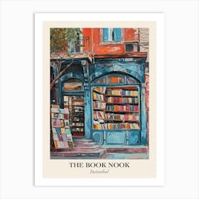 Instanbul Book Nook Bookshop 3 Poster Art Print