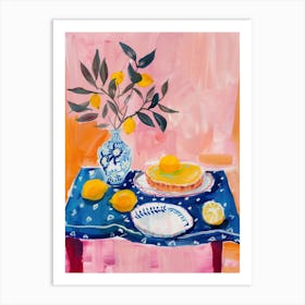 pink picnic print Art Print