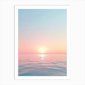 Sunset Over The Ocean 92 Art Print