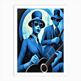 Blues Soul Series 14 - Cool Lady Blues Art Print