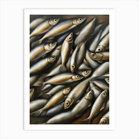 Sardines Realism Art Print