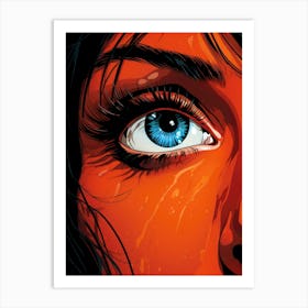 Woman'S Face illustration Art Print