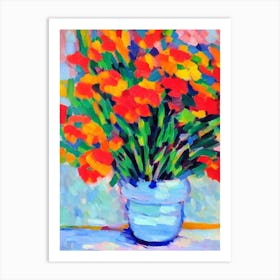 Flowers That Last Matisse Inspired Flower Art Print