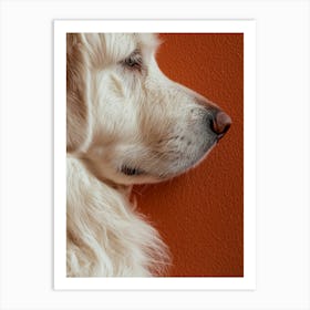 Portrait Of A Dog. Generated AI. Art Print 1 Art Print