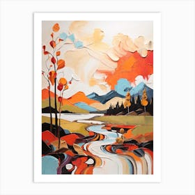 Abstract Landscape Painting Art Print