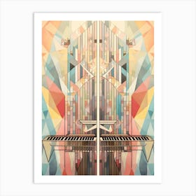 Abstract Geometric Music Illustration 11 Art Print