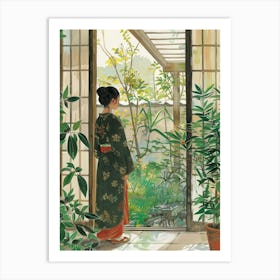 In The Garden Katsura Imperial Villa Japan 2 Art Print