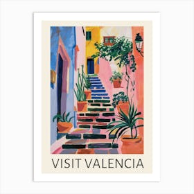 Visit Valencia Travel Poster Art Print