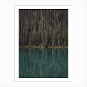 Forest Lake Reflection Art Print