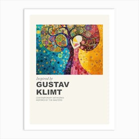 Museum Poster Inspired By Gustav Klimt 4 Art Print