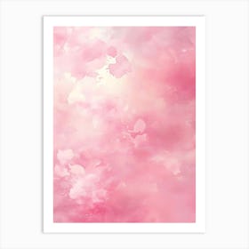 Pink Watercolor Background Art Print