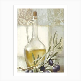 Olives And Olive Oil 1 Art Print