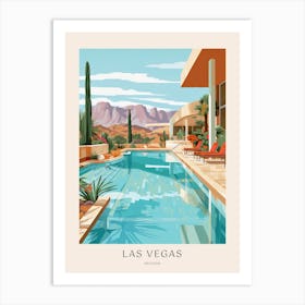 Las Vegas Nevada Midcentury Modern Pool Poster Art Print