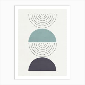 Lines and Shapes - B02 Art Print