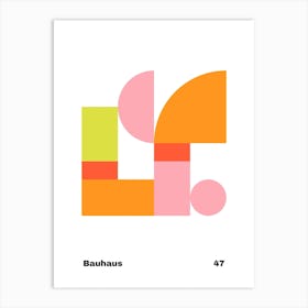 Geometric Bauhaus Poster 47 Art Print