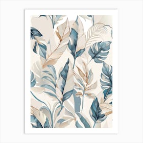 Tropical Leaves Art Print