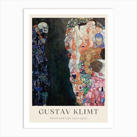 Gustav Klimt Death And Life Types, 1915 1 Art Print