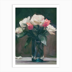 Roses In A Vase 15 Art Print