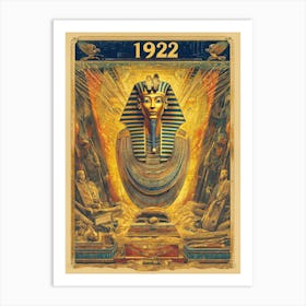 Aihrgdesign A Vintage Poster Celebrating The Discovery Of Tut 70379b48 98c1 4848 Bfe9 30006daa3b4e 1 Art Print